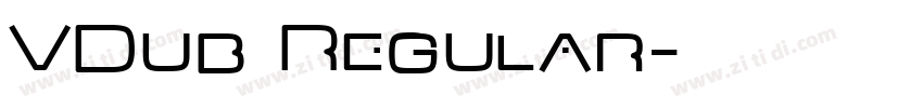 VDub Regular字体转换